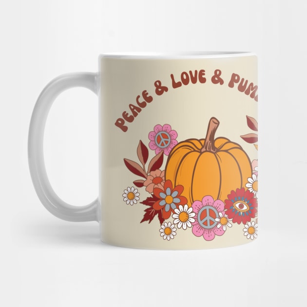 Peace Love Pumpkins by Rusty Ruby
